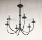 1452-6 Rustic Transitional Iron Contemporary Chandelier with 6 lights