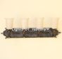 5659-4 Tuscan Style Wrought Iron Bathroom Bar Vanity Light