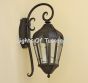 7297-1 Spanish Hacienda Wrought Iron Outdoor Wall Lantern Light
