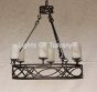 Contemporary wrought iron Chandelier