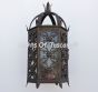 Spanish Moorish Outdoor Wrought Iron Wall Lantern