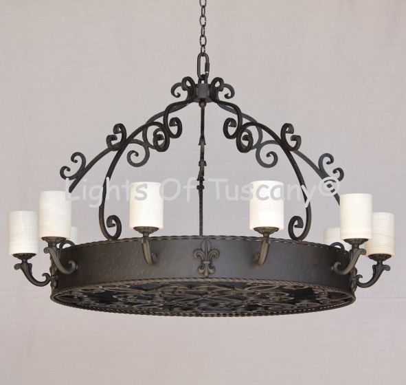 Heavy Spanish Style Chandelier