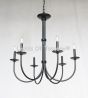 1452-6 Rustic Transitional Iron Contemporary Chandelier with 6 lights