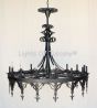 1627-16 Iron Chandelier