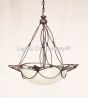 2445-6 Wrought Iron Country Italian Hanging Pendant
