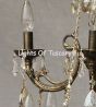 15565-9 Italian Style Cast Crystal 2-Tier Chandelier