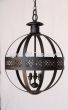 2001-3 Transitional Style Wrought Iron Sphere Chandelier 