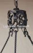 1278-6 Tuscan Mediterranean Style Wrought Iron Chandelier
