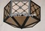 6640-6 Gothic Revival Style Semi Flush Ceiling Light