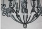 1333-8  Spanish Tuscan Style Wrought Iron Chandelier