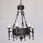 1055-6 Spanish Style Wrought Iron Chandelier