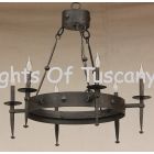 1081-6 Contemporary Spanish Style Wrought Iron Chandelier R:$999		