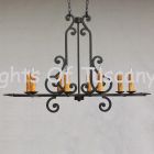 Tuscan chandelier, Suitable for a Kitchen Island or a long table.