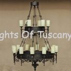 1200-18 Tuscan chandelier