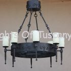 1217-8 Spanish Revival Chandelier 