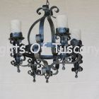 1237-4 Rustic Spanish Revival Style Chandelier