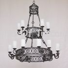 1277-18 Tuscan 2 Tier Chandelier