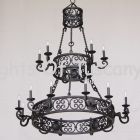 1284-18 Tuscan 2 Tier Chandelier