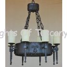 Tuscan Chandelier-Hand Forged-Wrought Iron