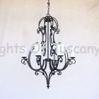 Country Italian Style Chandelier, Wrought Iron Chandelier, Tuscan Chandelier, Spanish Chandelier, Entryway Chandelier,  Dining Room Chandelier, LED chandelier, Scroll Chandelier, Transitional Chandelier
