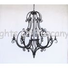 Mediterranean Style Chandelier, Transitional Chandelier, Wrought Iron Chandelier, Large Chandelier, Entryway Chandelier, Scroll Design Chandelier, Dining Room Chandelier, Great Room Chandelier, Decorative Chandelier, Spanish Chandelier, Tuscan Chandelier,