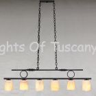 Spanish style pool table light