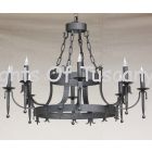 1622-8 Spanish Style Wrought Iron Chandelier