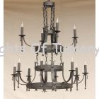1624-12 Spanish Style Wrought Iron Chandelier