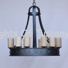 1930-8 Mediterranean/Spanish Style Iron Chandelier