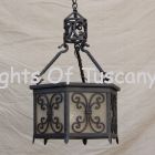 pendant-lighting-hanging-Hand-Forged Wrought Iron/ Tuscan Mediterranean pendant