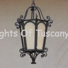 pendant-lighting-hanging-Hand-Forged Wrought Iron/ Tuscan lantern