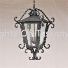 Spanish Style Hanging Lantern Outdoor Entry Way Wrought Iron Hanging Light