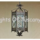 Hanging Lantern-Hand Forged-Wrought Iron/ Tuscan lantern