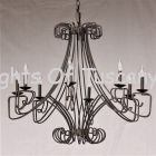 Contemporary Wrought Iron Chandelier 