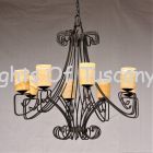 Contemporary Wrought Iron Chandelier