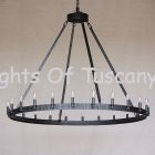 Contemporary / Transitional Style 20 Light Wrought Iron Chandelier  Rustic