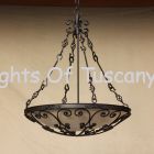 pendant-lighting-hanging-Hand-Forged Wrought Iron/ Tuscan pendant