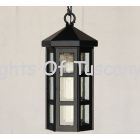 2610-1 Contemporary Spanish Style Wrought Iron Outdoor Hanging Lantern