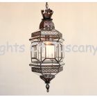 3050-1 Moorish Style Iron Indoor copper Lantern