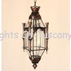 3053-1 Moorish Style Iron Indoor Hanging copper Lantern