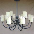 9245-12 French Country / Contemporary Style Chandelier