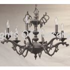 4230-6 Brass Spanish Cast Chandelier