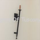 5911-1 Contemporary Wrought Iron Wall Torch