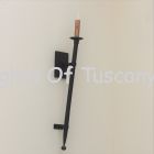 5911-1 Contemporary Wrought Iron Wall Torch