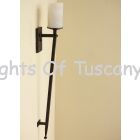 5023-1 Rustic Spanish Style Spear Torch Light with Glass Candle