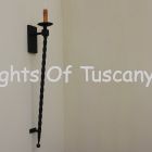 Spanish Torch Wrought Iron Wall Sconce