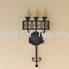 5068-3 Tuscan/Italian Country Style Wrought Iron Wall Sconce