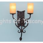 5105-2/ Spanish Revival wall sconce