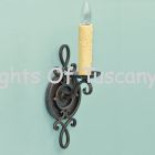 5135-1 Tuscan Wall Wrought Iron Wall Sconce