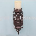 Wrought iron wall sconces hand forged/ Spanish Revival wall sconce 